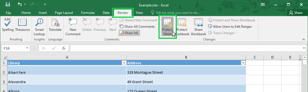 Tip – How To Protect Worksheet Cells In Excel – Kindergarten IT Program