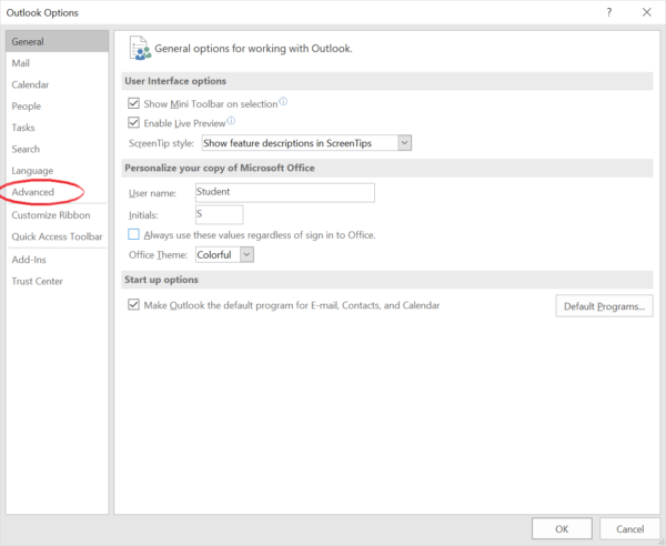 how to set up ports for imap mail outlook 2016
