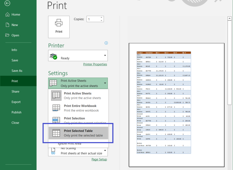 Excel Printing Part Two – Kindergarten IT Program