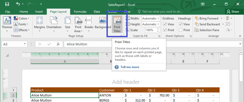 Excel Printing Part Two – Kindergarten IT Program