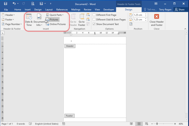 Custom Margins And Backgrounds In Word Kindergarten It Program 1735