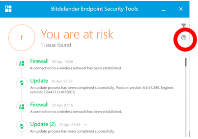 bitdefender virus scanner location