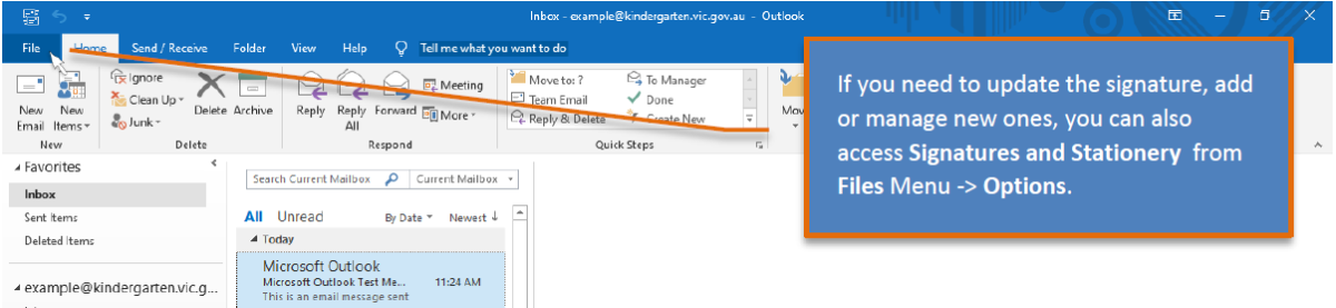 corporate signature in outlook 2016 for mac