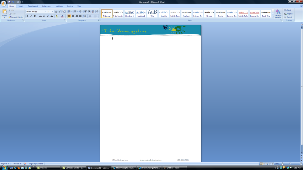 microsoft word 2007 template