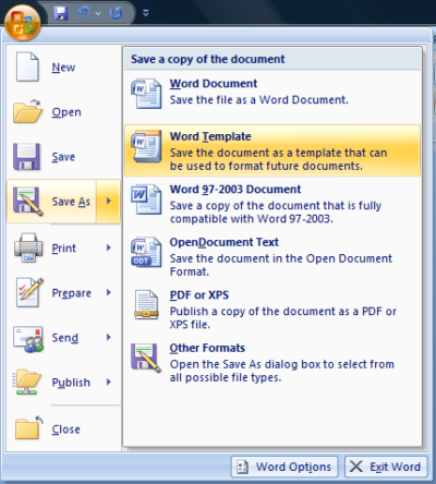 Creating A Template In Microsoft Office Word 2007 – Kindergarten IT Program